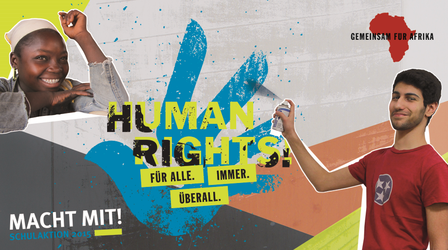 Banner Schulaktion Human Rights