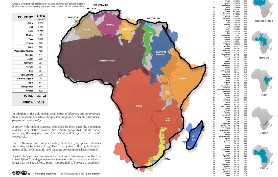 So gro ist afrika wirklich