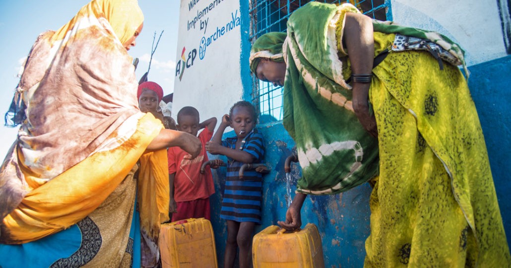 Wasserversorgung in Somalia Flüchtlinge