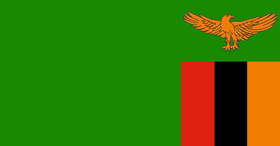 Flagge von Sambia