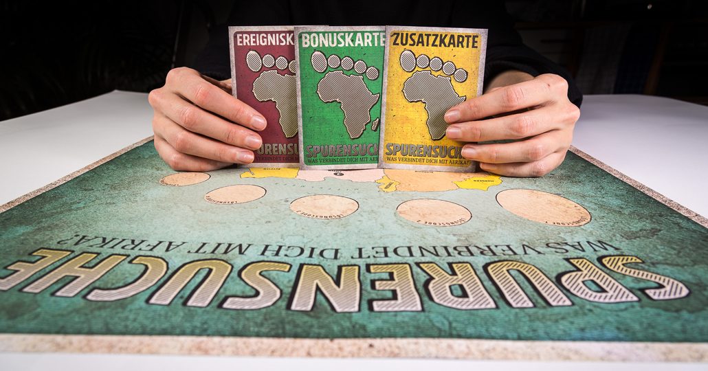 Gruppenspiel Spurensuche: Foto von den Spielmaterialien_©Ralf Rebmann