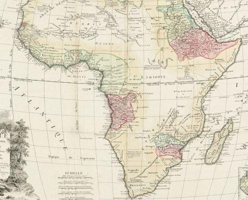 Landkarte Afrika - CC BY 2.0 L'Afrique divisée en ses principaux états, Norman B. Leventhal Map Center, https://www.flickr.com/photos/normanbleventhalmapcenter/20748221221/