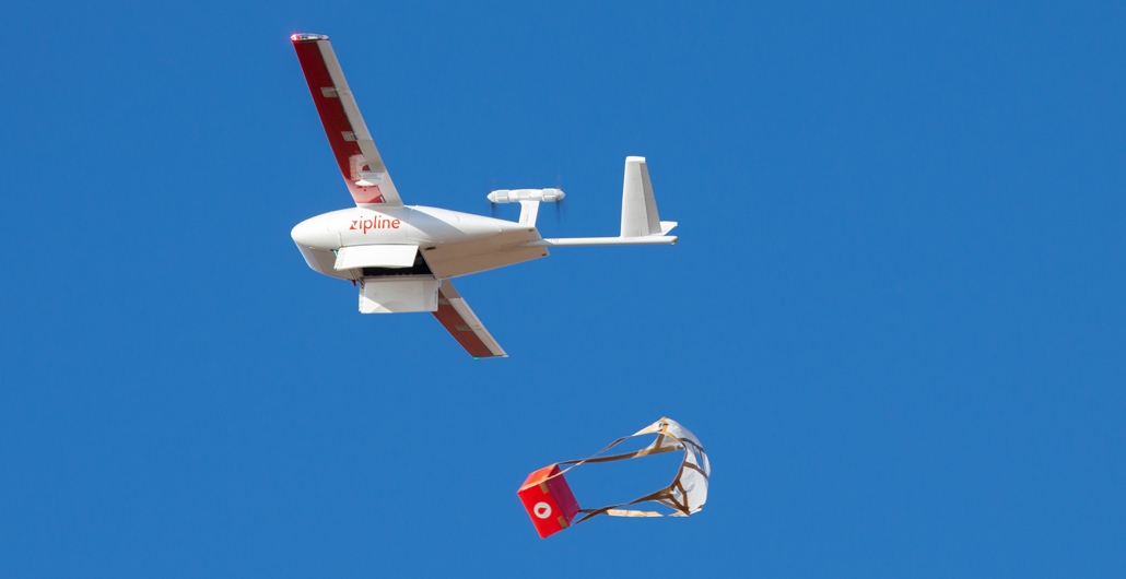 Zipline Lieferung per Drohne _© Zipline