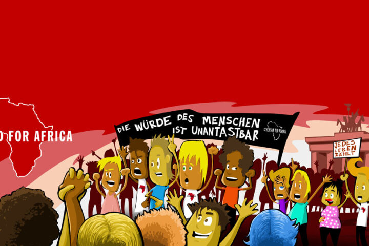 UNITED FOR AFRICA-Truck auf der Love World Peace Parade