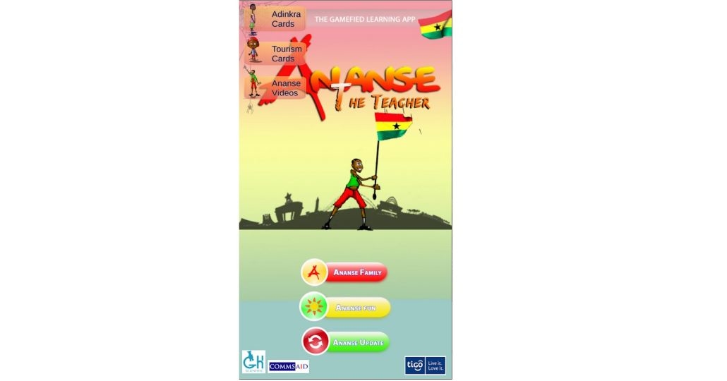 Screenshot der Ananse the Teacher App