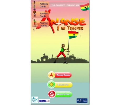 Screenshot der Ananse the Teacher App
