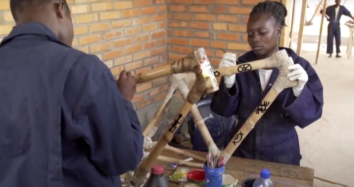 Fahrräder der Ghana Bamboo Bike Initiative