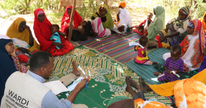 Müttergruppe bei Schulung gegen Unterernährung_©WARDI Relief and Development Initiatives