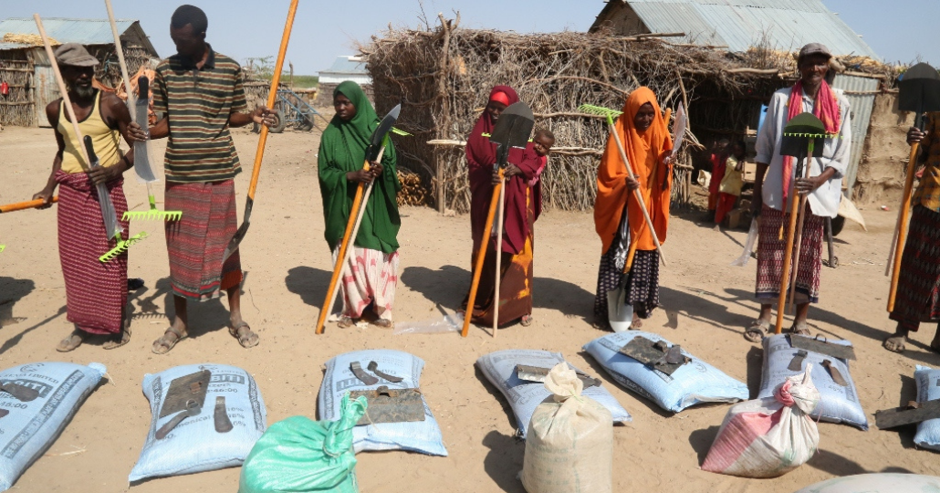 Verteilung von Werkzeugen und Saatgut_©WARDI Relief and Development Initiatives