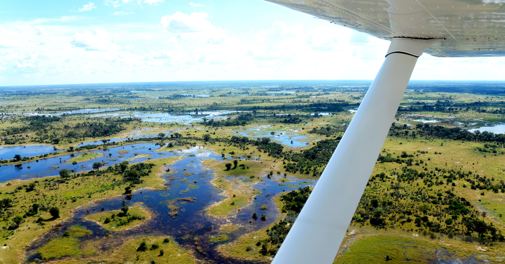 Okavango Delta Luftaufnahme