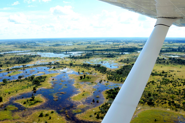 Okavango Delta Luftaufnahme (by CANVA)
