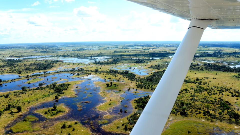 Okavango Delta Luftaufnahme (by CANVA)